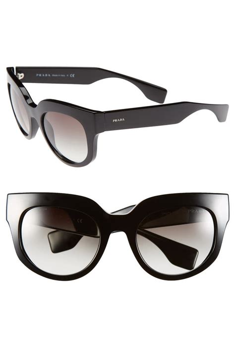 prada new round sunglassesgold|prada 51mm rectangular sunglasses.